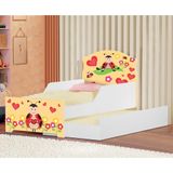 Mini Cama Infantil Com Auxiliar Pop Menina Joaninha