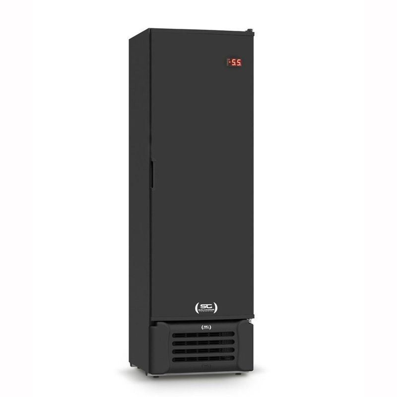 Geladeira/refrigerador 400 Litros 1 Portas Preto Porta de Chapa - Refrimate - 220v - Vcc400s