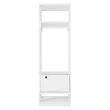 Guarda Roupa Modulado Closet Titan 1 Porta Branco Velluto - Pr Móveis