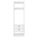 Guarda Roupa Modulado Closet Titan 2 Gavetas Branco Velluto - Pr Móveis
