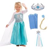 Vestido Fantasia De Princesa De Neve Da Mania Da Borboleta - Ice Queen Dress Up- 5y