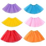 Koogel 6 Pcs Tutu Para Meninas Crianças, 3 Camadas Multicolor Tutu Saias De Ballet Tutu Vestir Tutu Kids Party Tutu Para Vestir A Fantasia