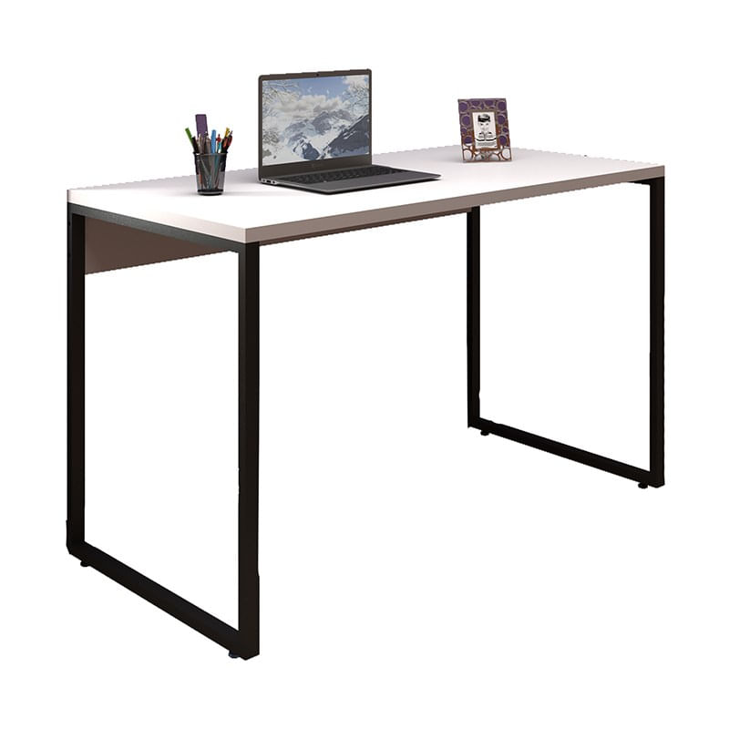 Mesa De Escritório Office Industrial 120 Branco - Pr Móveis