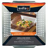 Sr. Bar-b-q 06034y Cesta De Grelha Vegetal De Aço Inoxidável | Perfeito Para Cozinhar Legumes Crocantes, Peixes E Carnes Na Grelha Ou Churrasco | Con