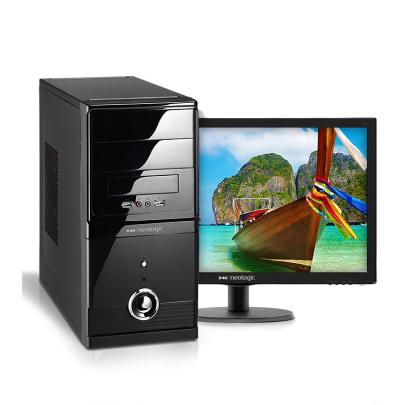 Desktop Neologic Nli66773 I5-6400 2.70ghz 4gb 500gb Intel Hd Graphics Windows 7 18,5" Com Monitor