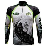 CAMISETA DE PESCA SUBLIMADA KING BRASIL MANGA LONGA - KAYAK KFF616