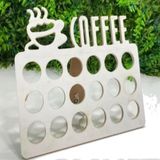 Kit 3 Suporte Porta Capsula Com 18 Compartimentos Cada Em Mdf Cafe Expresso Mesa Bancada Escritorio Casa Branco