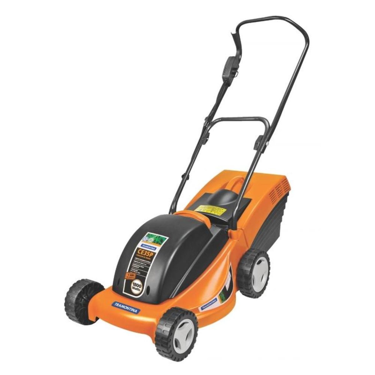 Cortador de grama elétrico 1300 w corte de 35 cm chassi plástico com recolhedor -  CE35P - Tramontina (220V)