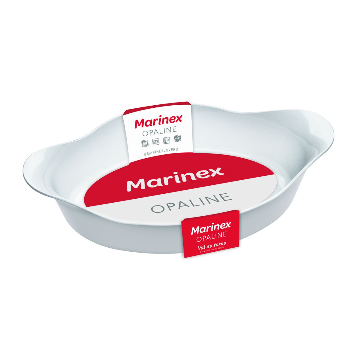 Assadeira Oval Marinex Opaline 600 ml