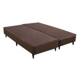 Base para Cama Box King Linen (23x193x203) Marrom