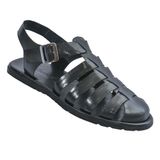 Sándalia Masculina Couro StockSandals Kamino Preta 39