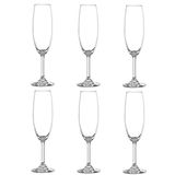 Jogo 6 Taças Champagne 220ml Cristal Bohemia