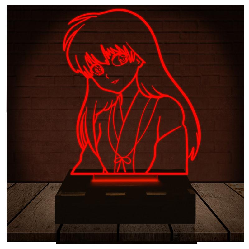 Luminária Led 3d | Kagome Higurashi Inuyasha| Abajur