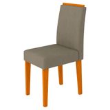 Mesa Jantar Bárbara 1,60m 6 Cadeiras Ypê Offwhite Wd25
