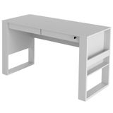 Mesa 2 Gavetas Para Escritório Home Office Me4144 Mdp Branco - Gran Belo