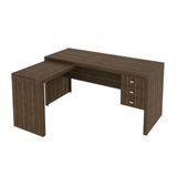 Mesa Para Escritório Home Office Me4106 Mdp Nogal - Gran Belo