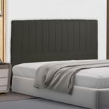 Cabeceira Cama Box Casal Namur 140 Cm Suede Cinza