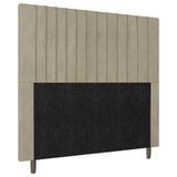Cabeceira Cama Box Casal King Size Nala 195cm Linho Bege