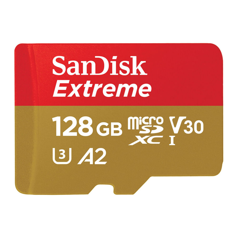 Cartão Memória Micro Sd Sandisk 128gb Microsd Extreme 190mbs