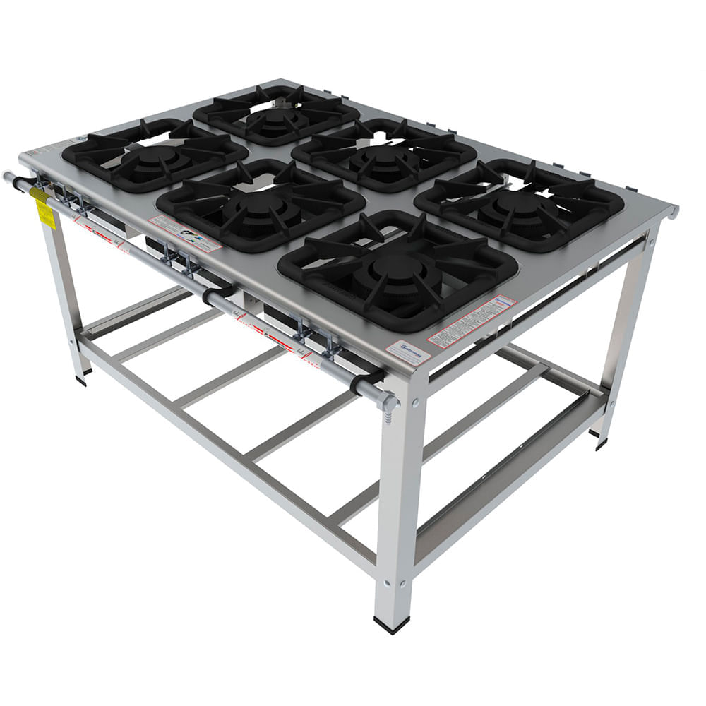 Fogão 6 Bocas Gastromaq Classic Inox - Fgi46cd