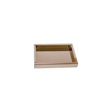 Bandeja Espelhada Bronze Decoração 50X35 Inova Decor
