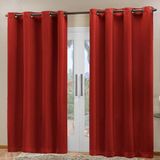 Cortina Blackout Corta Luz 70 % Tecido 2,80 X 2,30 Vermelho