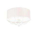 Luminária Plafon Com Cristal 40X15 Cilindrico