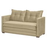 Sofa Cama 02 Lugares Londres Suede Bege D'monegatto