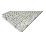 Kit 10 Pisos Plastico Branco Estrado Plast 50X25Cm