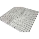 Kit 40 Pisos Plastico Branco Estrado 50X25Cm
