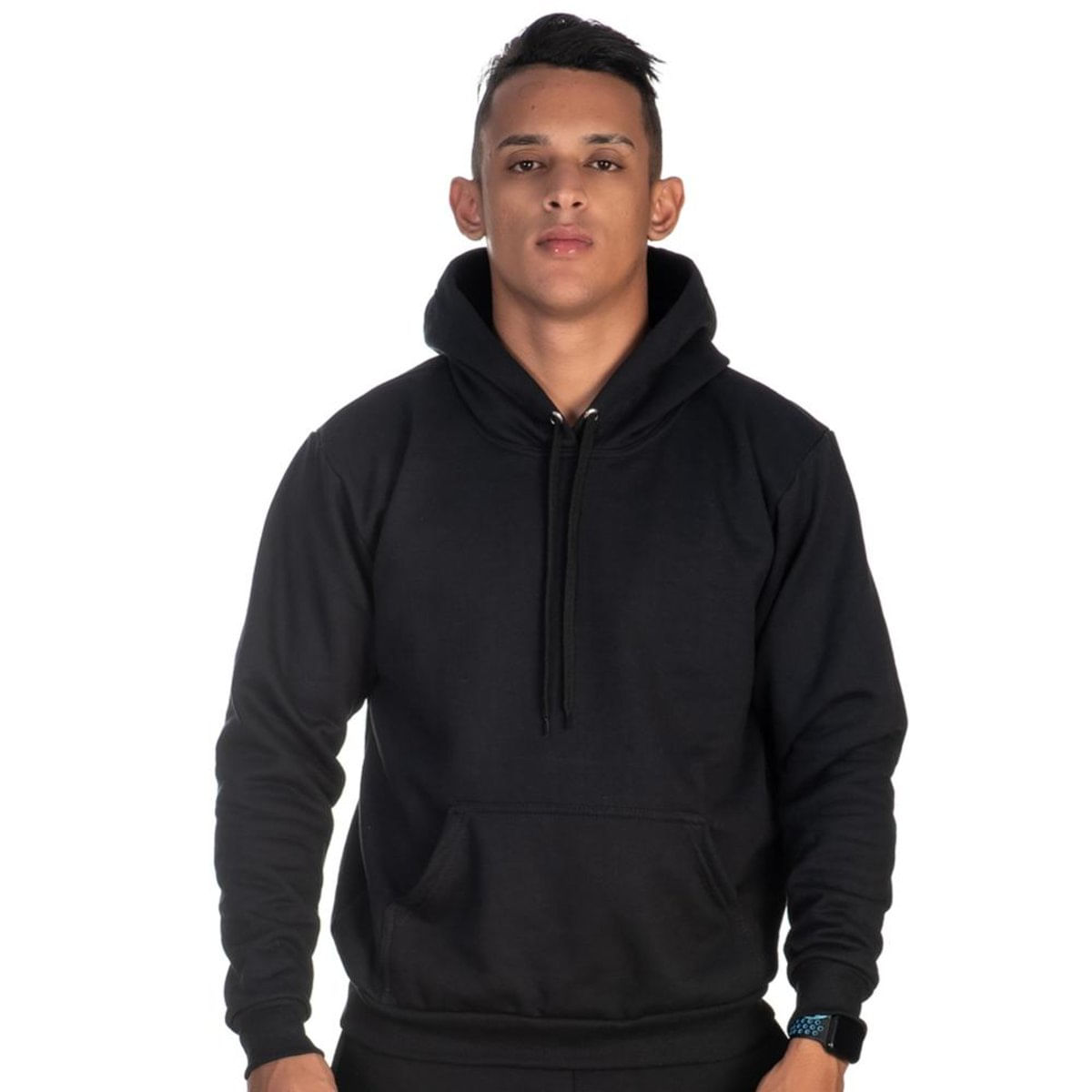 cotton zip up moletom com capuz mens