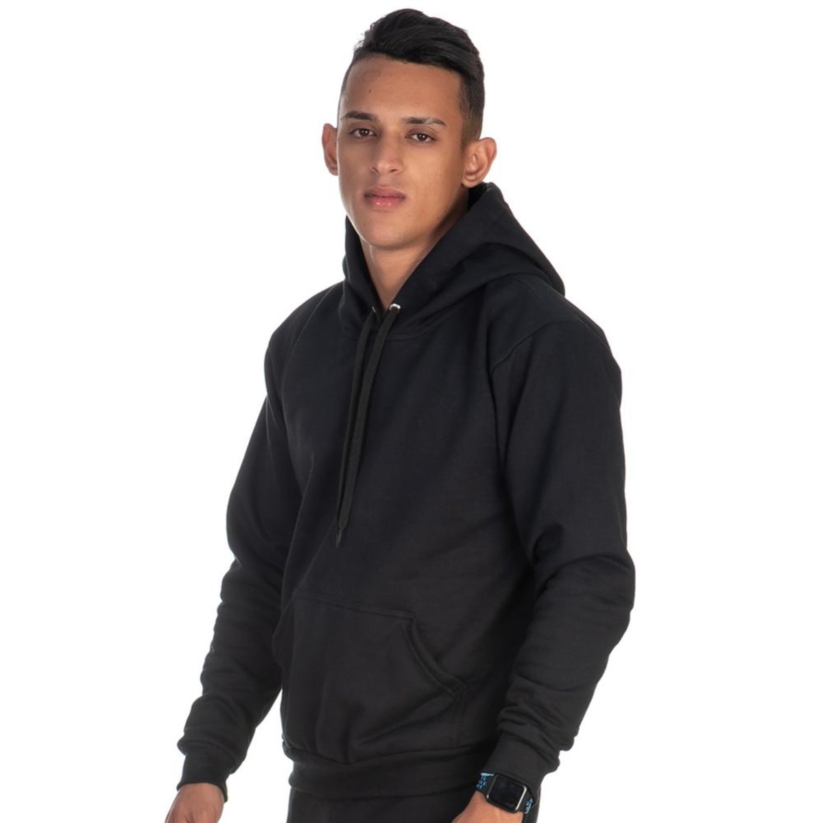 black moletom com capuz plain mens