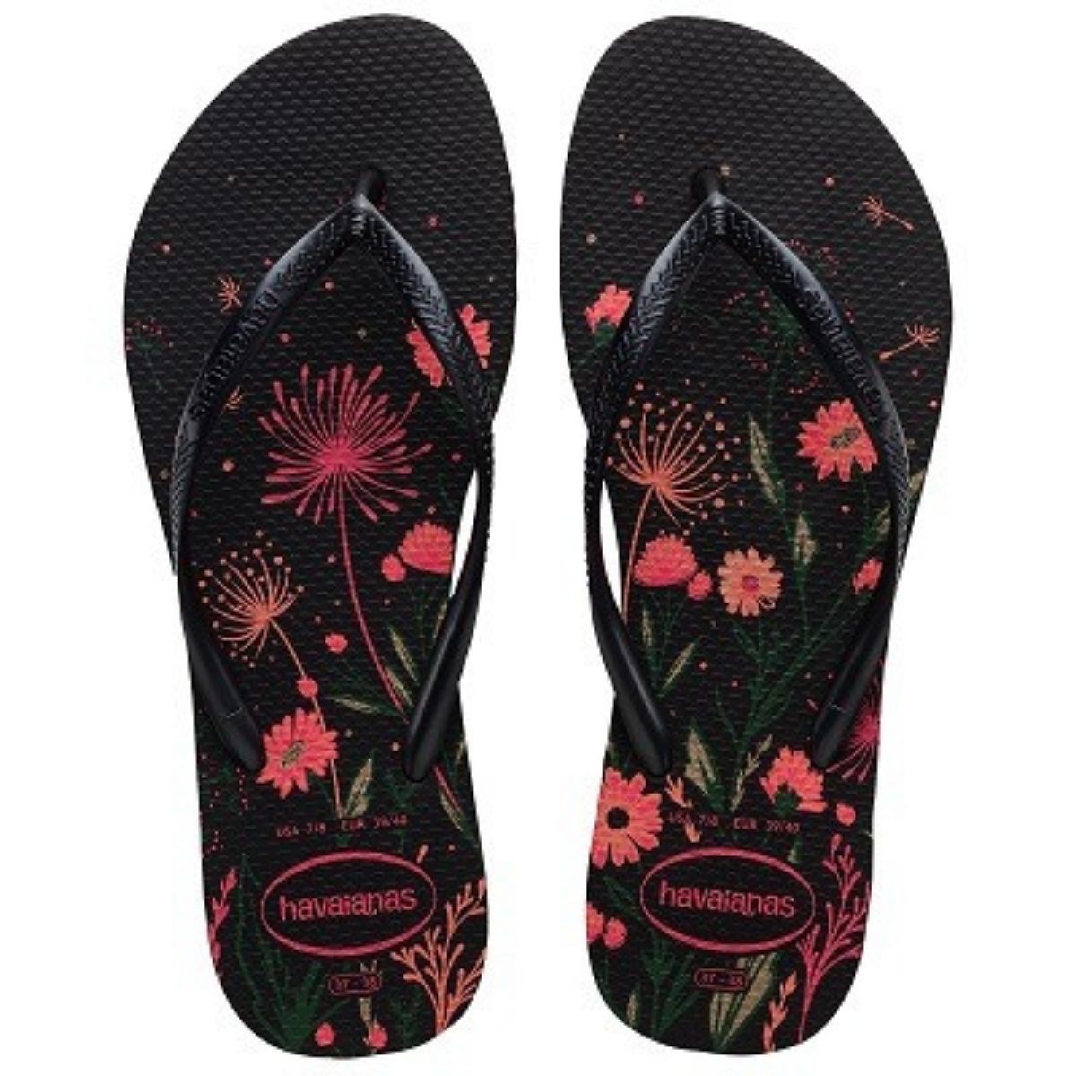 Chinelo Havaianas Slim Organic Floral Feminino Lançamento