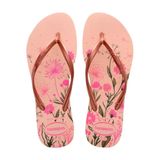 Chinelo Havaianas Slim Organic Floral Feminino Lançamento