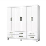 Guarda Roupa Casal D22 6 Portas 6 Gavetas Carioca Móveis