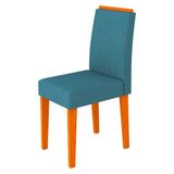 Mesa Jantar Bárbara 1,60m 6 Cadeiras Ypê Preto Wd26