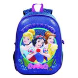 Mochila Princesas Disney 3D Paete Azul - 52131