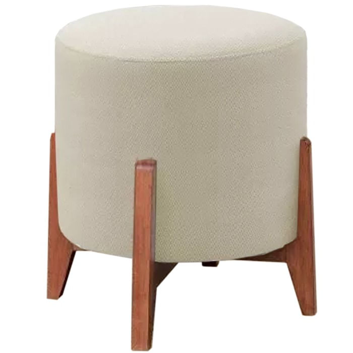 Puf Puff Para Sala Lhor Linho Bege Rm