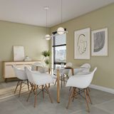 Conjunto Com 2 Cadeiras Hull Com Braço Branco