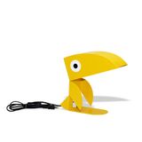 Luminaria De Mesa Tucano Amarelo Abajur Decorativo Bichinhos Infantil Bivolt