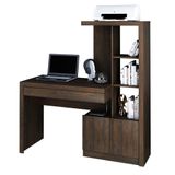 Mesa Conjunto Para Escritório Home Office Me4143 Mdp Rustico - Gran Belo