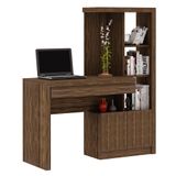 Mesa Conjunto Para Escritório Home Office Me4143 Mdp Nogal - Gran Belo