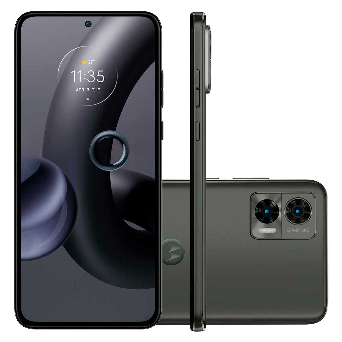 Smartphone Motorola Edge 30 Neo 256GB Preto Onyx 5G Tela 6,28&quot; P-OLED 120Hz Câmera Dupla 64MP FHD Selfie 32MP FHD Dual Chip