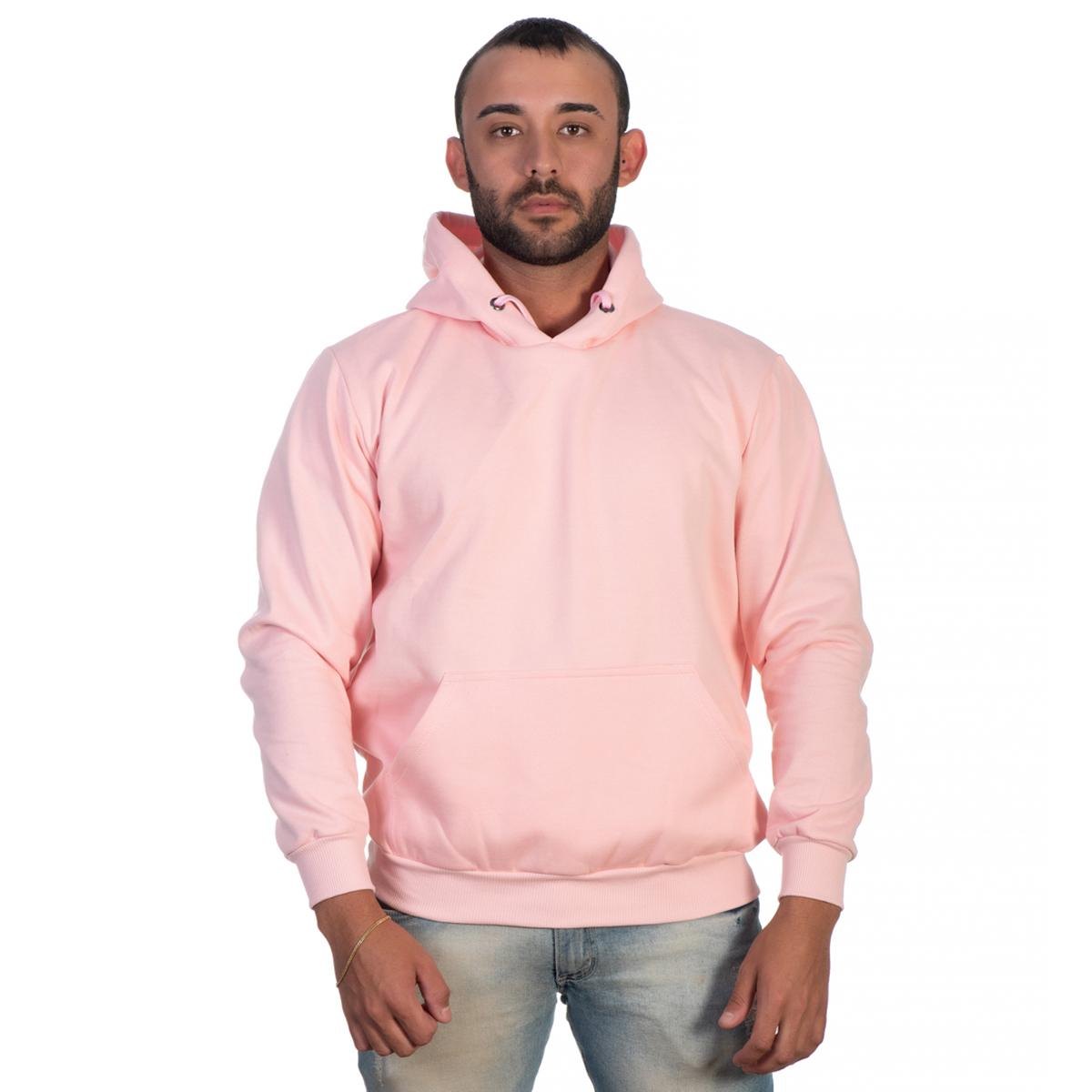 pink moletom com capuz jean jacket