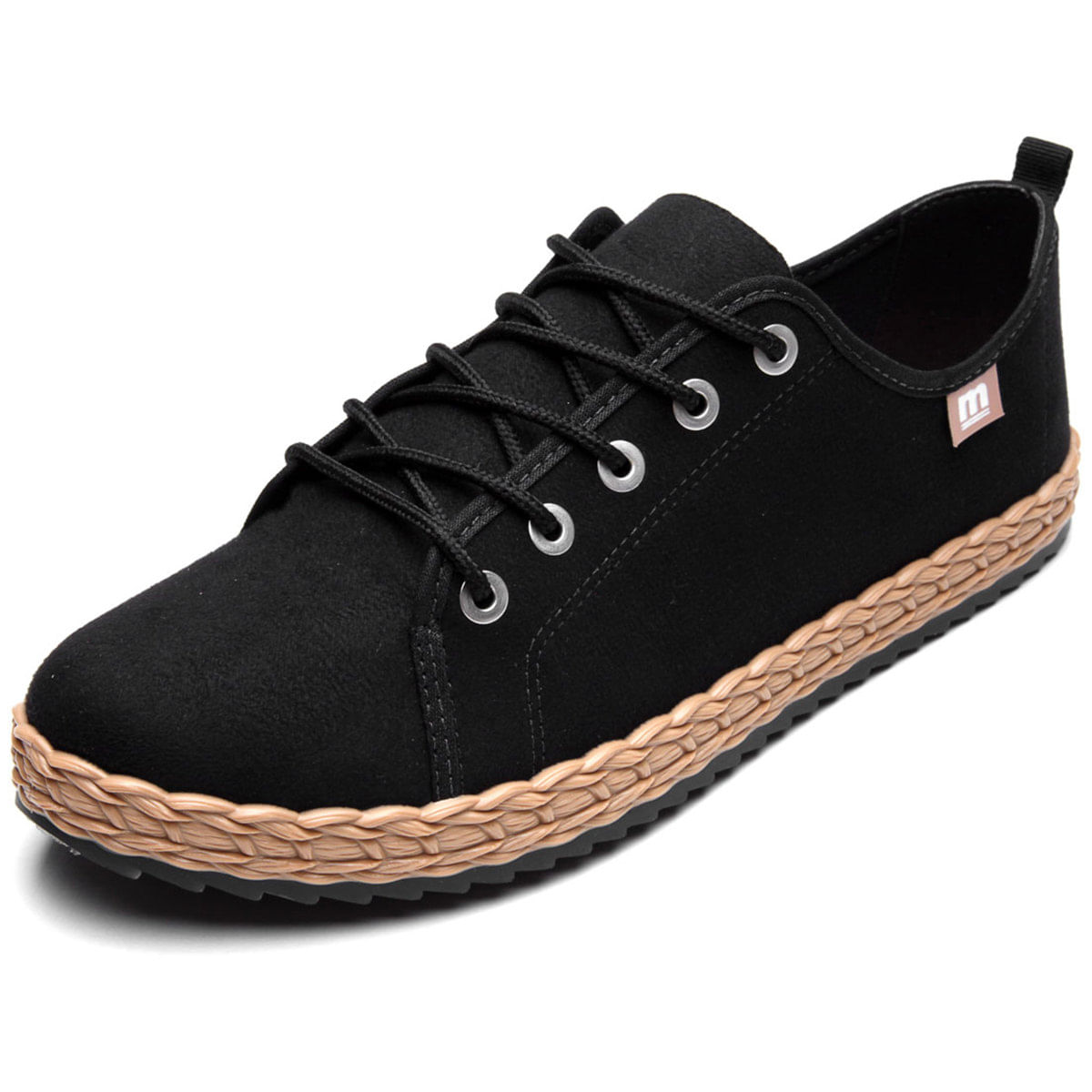 tenis preto basico feminino