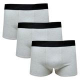 Cueca Infantil Boxer Kit 3 Peças Algodão