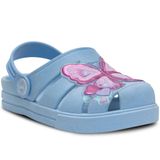 Sandalia Babuche Infantil Nº 21 Ao 28 Menina Chinelo Leve 12.72 Cor:azul,tamanho:25/26