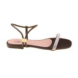 Rasteira Feminina Calce Facil Flat Napa Preto Micromanta