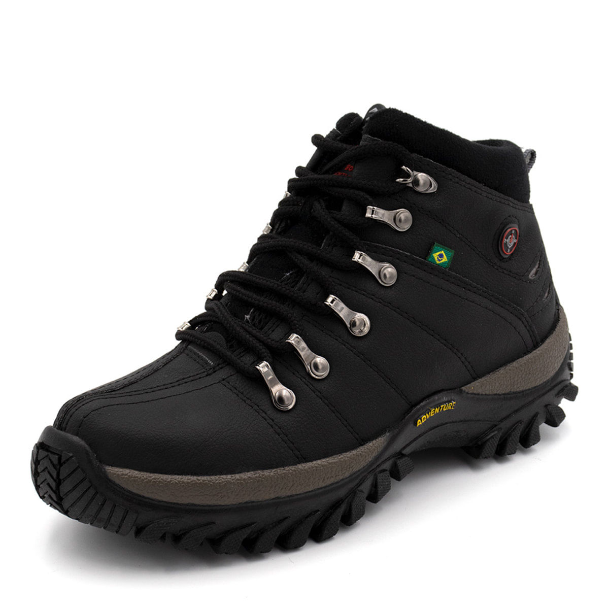 Coturno adventure feminino tênis cano alto cheap preto com preto