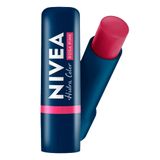Protetor Labial Nivea 2 Em 1 Hidra Color Rosa Pink 4,8g